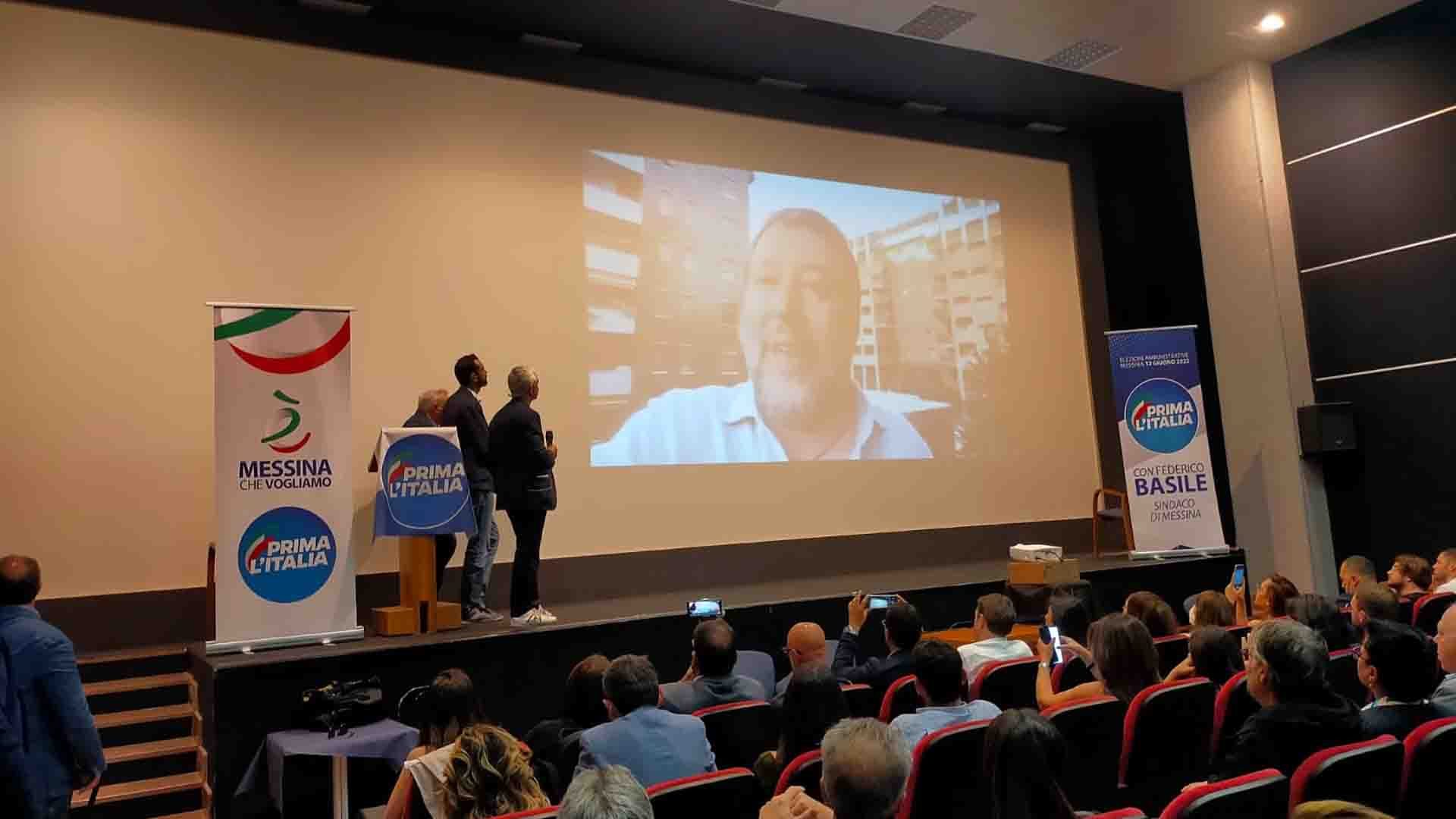 Basile-Salvini_MessinaWebTV_ Elezioni 2022